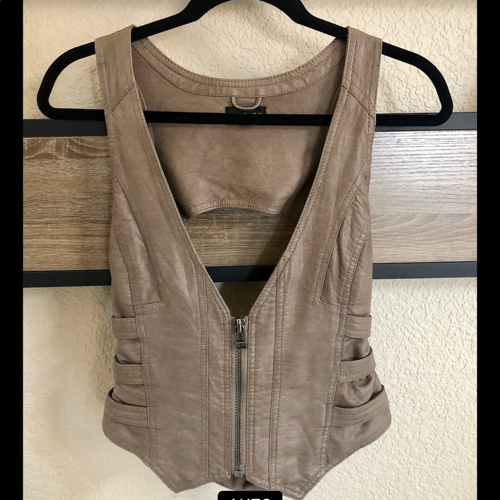 Topshop Leather Vest